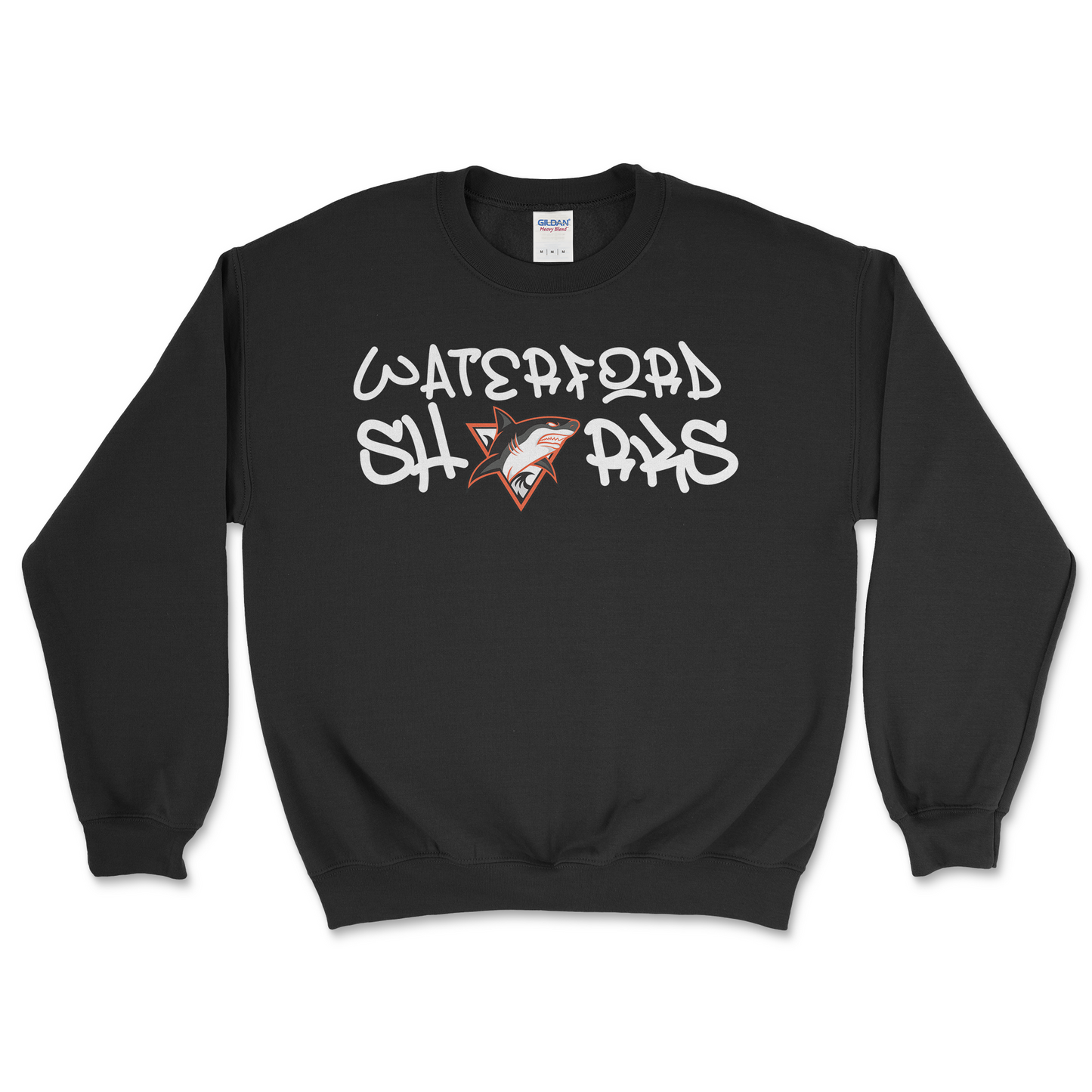 Black Crewneck Sweatshirt Graffiti Design